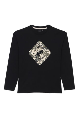 T-shirt in cotone bio Enilo - Nero