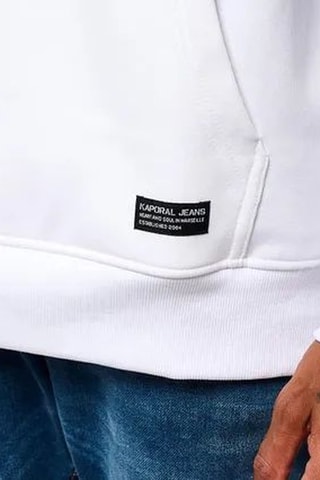 Felpa con cappuccio Rio - Bianco