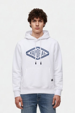 Felpa con cappuccio Benni - Bianco