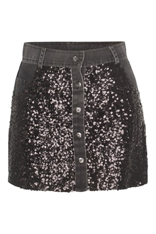 Gonna con paillettes Suzon - Nero