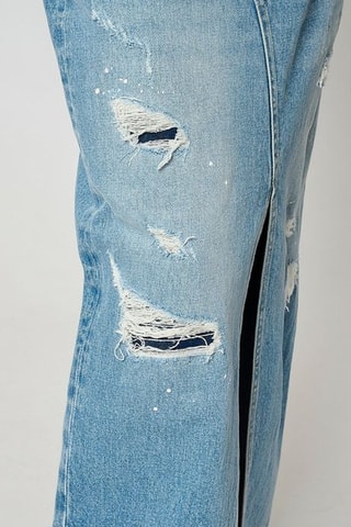 Gonna lunga con spacco Belle - Blu