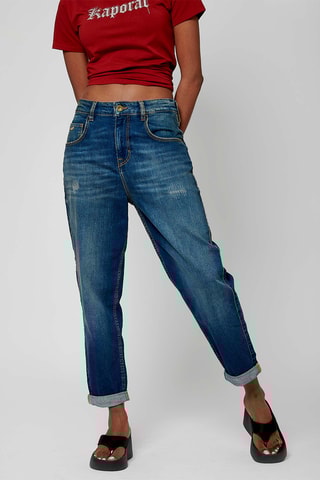 Felpa con cappuccio - Navy