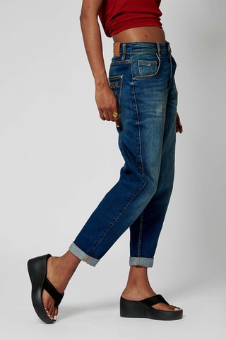 Felpa con cappuccio - Navy