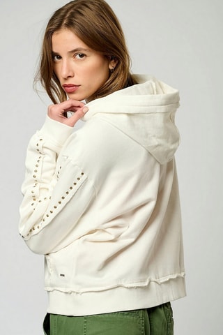 Felpa con cappuccio Vitra - Ecrù