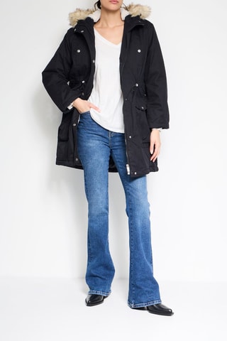 Parka con cappuccio Pary  - Nero