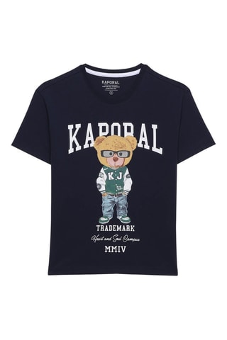 T-shirt in cotone bio Moure - Navy