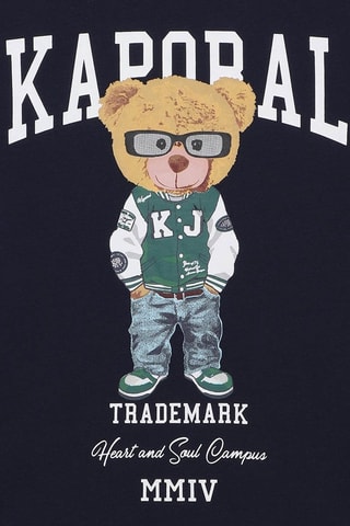 T-shirt in cotone bio Moure - Navy