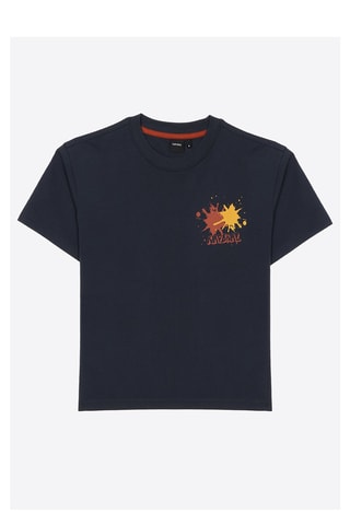 T-shirt in cotone bio Eldon  - Navy