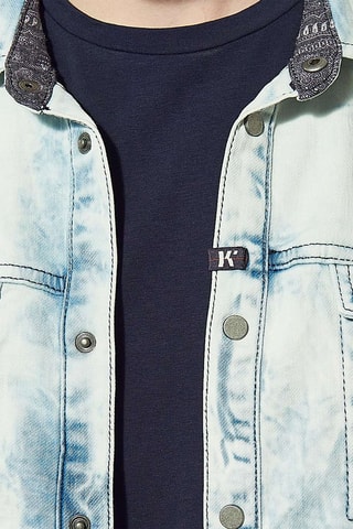 Sovracamicia denim Tizio - Bianco