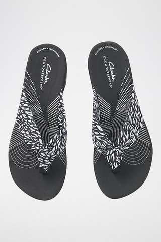 Chinelos de dedo de cunha Arla Glison 2 - Preto