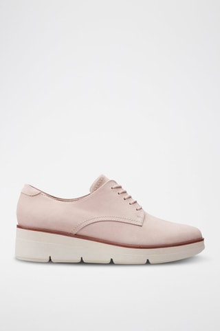 Derbies em nobuck Shaylin - Rosa-maquilhagem