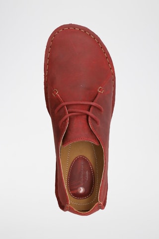 Derbies de couro Janey - Vermelho