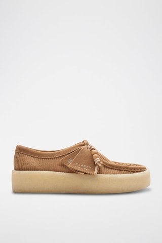 Ténis com plataforma Wallabee Cup - Camel