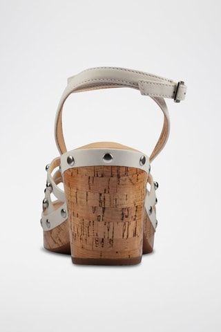 Sandálias de salto de couro Maritsa 70 - Branco