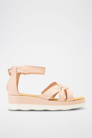 Sandálias com plataforma Clara - Rosa