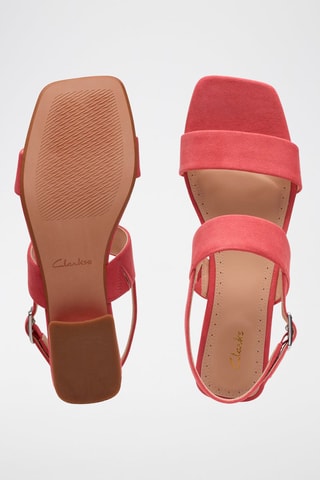 Sandálias de salto em nobuck Seren25 Strap - Rosa