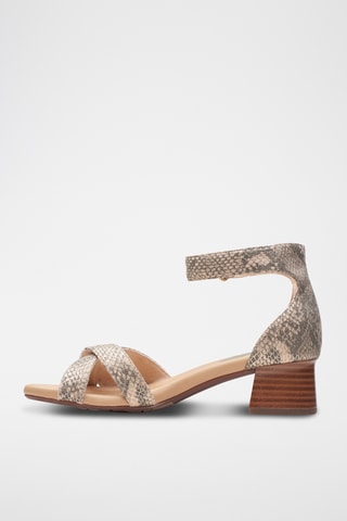 Sandálias de salto Desirae - Bege