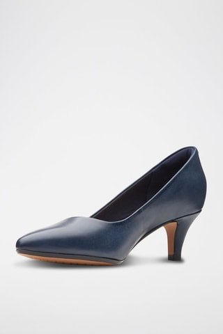 Sapatos de salto em couro Linvale - Azul-marinho