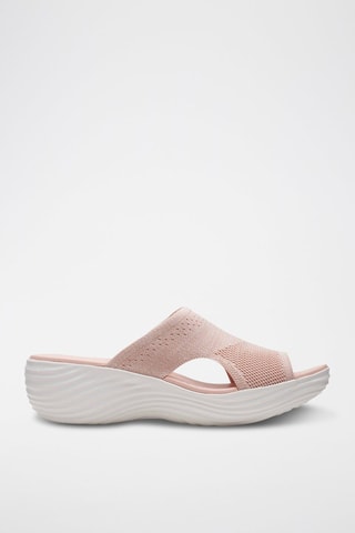 Mules com cunha Marin Coral - Rosa-maquilhagem