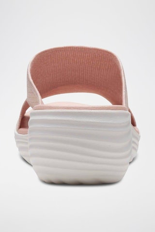 Mules com cunha Marin Coral - Rosa-maquilhagem