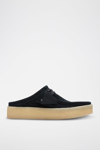 Mules em nobuck Wallabee Cup Lo - Preto