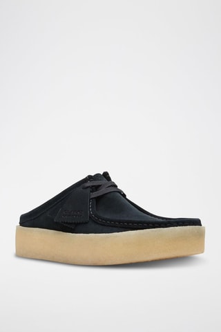Mules em nobuck Wallabee Cup Lo - Preto