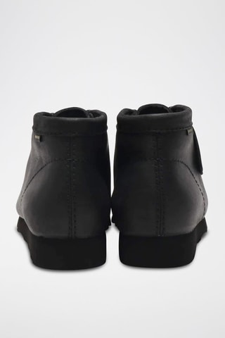 Boots Wallabee em couro - Preto