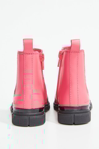 Botins em couro - Rosa
