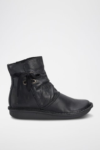 Botins em couro Funny Oak - Preto