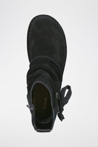 Botins com plataforma em nobuck Funny Oak - Preto