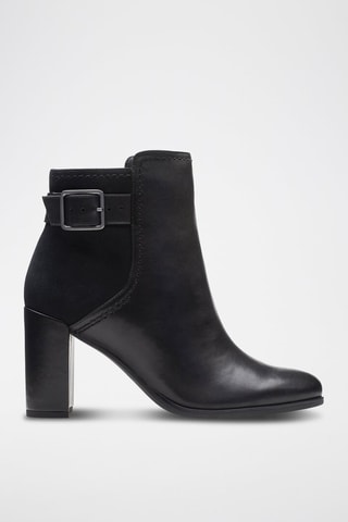 Botins em couro Freva85 - Preto
