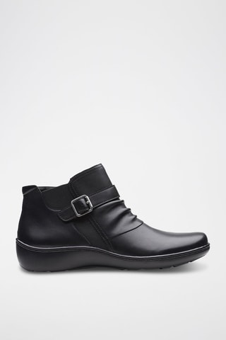 Botins em couro Cora - Preto