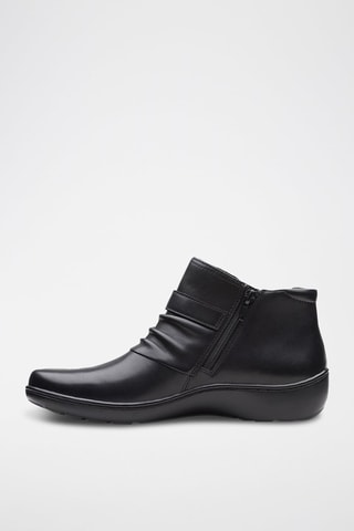 Botins em couro Cora - Preto
