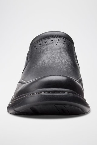 Slip-on em couro Un - Preto