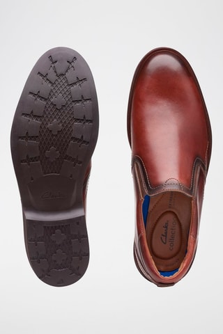 Slip-on em couro Malwood Easy - Castanho