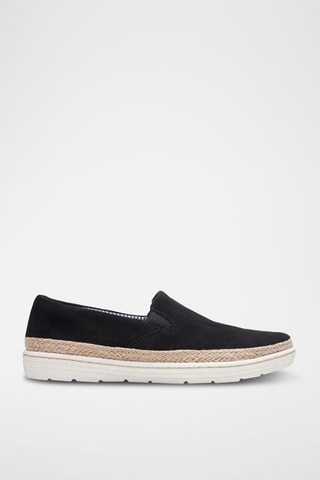 Slip-on em nobuck Marie - Preto