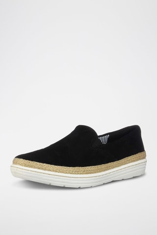 Slip-on em nobuck Marie - Preto