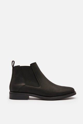 Botins Chelsea em couro Memi Top - Preto