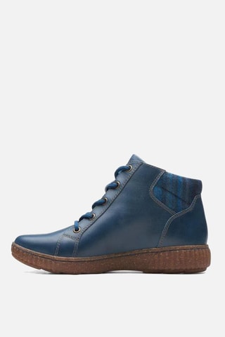 Botins em couro Caroline Park - Azul