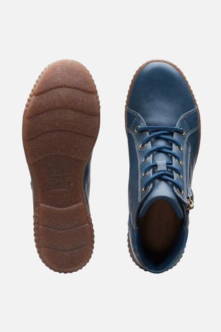 Botins em couro Caroline Park - Azul