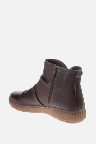 Botins em couro Caroline Rae - Bordô