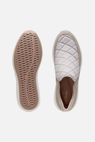 Slip-on em couro Un Rio - Bege