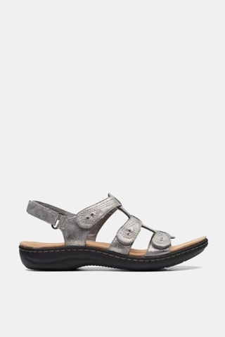 Sandálias de couro Laurieann Vine - Prateado