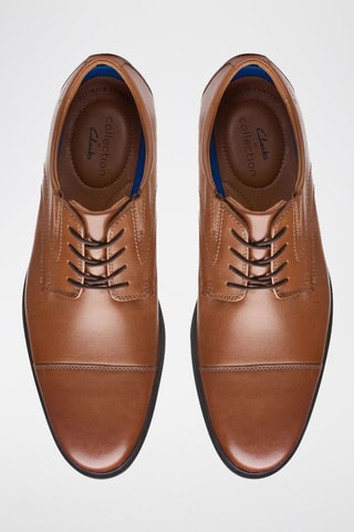 Derbies de couro Whiddon - Castanho-claro