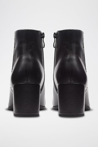 Botins em couro Freva55 - Preto