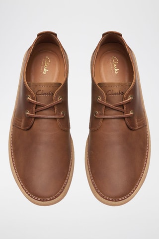 Derbies em couro Clarkwood - Castanho