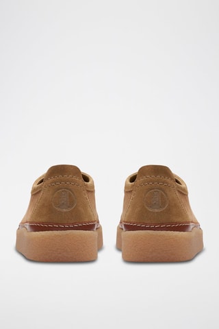 Sapatilhas em couro Clarkwood Moc - Castanho