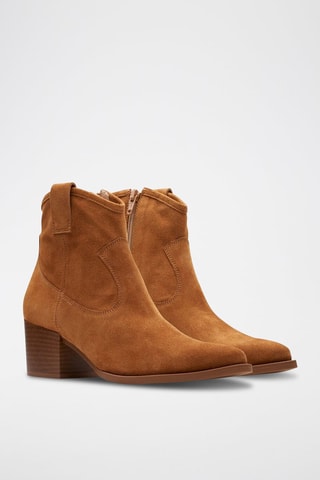 Botins em nobuck Elder - Camel