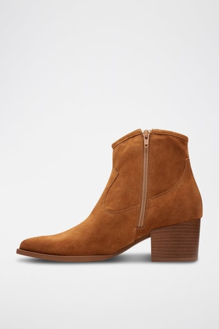 Botins em nobuck Elder - Camel