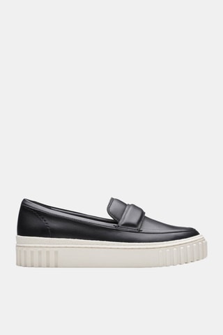 Mocassins com plataforma de couro Mayhill Cove - Preto